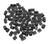 COOLHIYA 50 Fermoirs pour Cordon en Plastique Noir, Fermeture à Déclenchement Rapide, Accessoires de Bijoux pour Bricolage, Mousqueton de Sécurité, Clips de Fixation Polyvalents