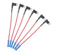 COOLHIYA 6 Pièces Porte Fusibles Ligne avec Couvercle de Protection Porte Fusible Standard pour Automobile Kit Adaptateur Tap Sécurisé pour Circuit