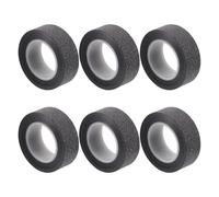 COOLHIYA 6rouleaux Ruban Adhésif Scrapbooking Noir Pailleté DIY Décoratif pour Loisirs Créatifs et Journaux Intimes