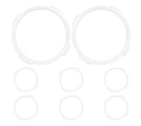 COOLHIYA 8pièces Connecteurs de Tunnel pour Cage à Hamster Anneaux de Raccordement Flexibles Blancs Accessoires DIY pour Extension et Configuration Rapide sans Outils Adaptés Petits