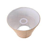 COOLHIYA Abat-jour en Tissu de Jute pour Lampe de Table et Plafonnier, Diffuseur de Lumière Décoratif Facile à Utiliser, Adapté pour Salon et Chambre, Couleur Kaki