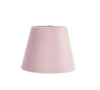 COOLHIYA Abat-jour tambour en velours rose pour lustre, compatible E27/E14, style élégant pour salon et intérieur, couvre-lampe décoratif qui apporte style et personnalité