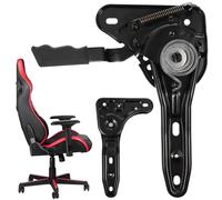 COOLHIYA Ajusteur d'angle à 180° pour Fauteuil Pivotant, Métal Noir | Réglage Multi-angle 90-180°, Installation Facile, pour Gaming Chair et Desk Chair, Trou 11, 5cm 16cm 8cm