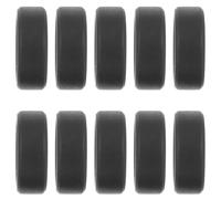 COOLHIYA Anneaux Élastiques en Silicone Noir Bagues Sportives Confortables Lot de 10 Résistantes pour Hommes et Adaptées aux Activités Physiques