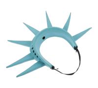 COOLHIYA Bandeau Couronne Gonflable en Vinyle pour Costume Patriote, Accessoire Polyvalent pour Fêtes Costumées et Halloween Patriotique