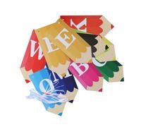 COOLHIYA Bannière de Bienvenue Rentrée Scolaire Colorée Décoration Suspendue pour Fête et Salle de Classe Décor Pratique et Vibrant pour Accueil des Élèves