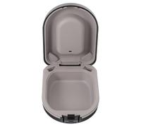 COOLHIYA Boîte de Rangement Portable en Abs pour Appareil Auditif Noir Étui Compact pour Prolonger la Durée de Vie des Appareils Auditifs, pour Usage Quotidien à Domicile