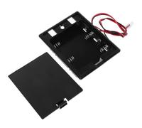 COOLHIYA Boîtier de Piles AA Noir Robuste en Plastique pour Coffre-Fort Design Élégant, Support de Piles pour Appareils Électroniques à Domicile ou Hôtel