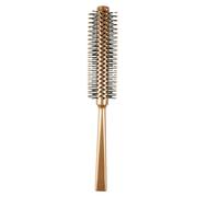COOLHIYA Brosse à Cheveux Ronde Poils en Nylon en Plastique Compacte pour Brushing et Séchage pour Coiffage Facile Accessoire de Voyage Pratique