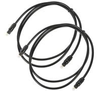COOLHIYA Câble audio optique numérique 1 mètre Lot de 2 en PVC et PMMC, haute résistance et isolation physique, pour, amplificateurs et enregistreurs vidéo, transmission audio