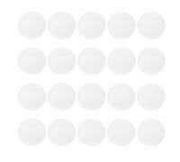 COOLHIYA Cache-badge Transparent Rond en Pvc pour Badges de 55 Mm, Lot de 20 Pièces Surface Lisse pour Protéger les Badges Fragiles, pour Collection et Souvenirs
