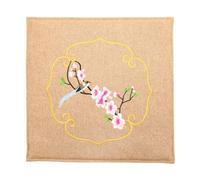 COOLHIYA Coussin de Siège Électrique Motif Imprimé Élégant en Coton et Lin Chauffage Contrôlable Coussin Moxa Galette de Chaise pour Bureau et Maison pour Bien-