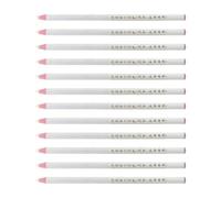 COOLHIYA Crayons à Cire Blancs Multi-usages Lot de 12 Effaçables à Haute Température en Plastique pour Couture et Marquage Textile Précis