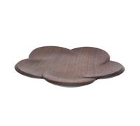 COOLHIYA Dessous de Tasse sous-Tasse à Thé de Fleur en Bois Marron Décorative et Résistante la Chaleur Protège Table et Comptoir pour Chambre ou Bar