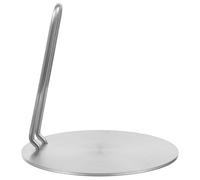 COOLHIYA Diffuseur de Chaleur et Cuisson Longue en Acier Inoxydable avec Poignée Amovible, Plaque D'adaptation Conduction Rapide pour Plaque de Cuisson à Induction et Cuisinière à Gaz