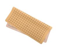 COOLHIYA Double Sided Foldable Chessboard with Leather Texture Printed Lines Stable and Practical Board Game Accessory for Chinese Chess and Go Players Couleur Aléatoire