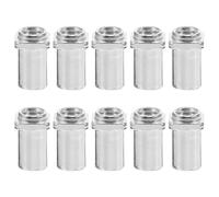 COOLHIYA Écrous Pivotants et Performance Solide en Fer Argentés Lot de 10 Accessoires Fiables Fixation Sécurisée pour Tambour de Sol pour Batteurs Professionnels