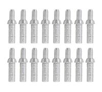 COOLHIYA Encoche pour Tir à l'arc 40 Pièces 0,79 Pouce Anti-Clou Aluminium Argenté pour Arcs Classiques Poulies en Usage Domestique et Salle de Sport