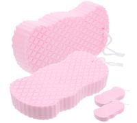 COOLHIYA Éponge de Bain Douce 4 Pièces pour Bébé et Garçon et Filles, Exfoliante Naturelle, Matériau Éponge Souple, pour Bain Relaxant et Nettoyage