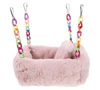 COOLHIYA Hamac Suspendu en Coton pour Chinchillas et Petits Animaux, Design Double Couche, Amusant et Facile à Installer Cage ou Autres Endroits