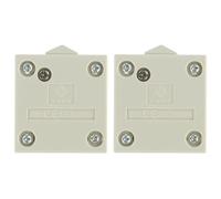 COOLHIYA Interrupteur de Porte Automatique Lot de 2 pour Éclairage D'armoire 2a 12v-250v 4 Vis Matériau Abs et Cuivre, pour Meubles et Placards Blancs