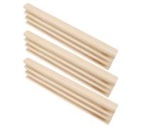 COOLHIYA Jeu de Dominos Train Mexicain 3 Supports en Bois Naturel Base Stable Antidérapante, Organisateur pour Soirées Entre Amis Famille