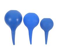COOLHIYA Kit de 3 Ampoules en Caoutchouc pour Oreilles Bleu, Boule de Nettoyage et Sûre, pour Bureau et Voyage, Capacité 90ml 60ml 30ml