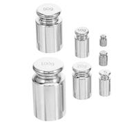 COOLHIYA Kit de 7 poids d'étalonnage de précision 1 g/2 g/5 g/10 g/20 g/50 g/100 g en acier pour la fabrication de bijoux et les fournitures de laboratoire
