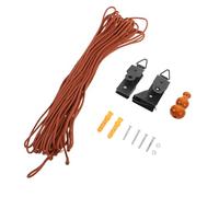 COOLHIYA Kit de Remplacement de Cordelette et Accessoires pour Stores Enrouleurs, Compatible Stores Vénitiens en Fibres Végétales, Réglage Simple Lumière, Adapté aux Couleur Aléatoire