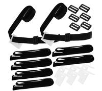 COOLHIYA Kit de Sangles Universelles pour Couverture de Piscine Fixation Sécurisée avec Boucle Résistante Accessoires pour Enrouleur Solaire Protection Débris et Intempéries