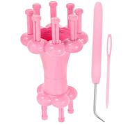 COOLHIYA Kit Tricotin Double Tête Bobine à Tricoter et Crochet Outil Manuel pour Création de Bijoux et Décoration Présent pour Loisirs