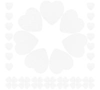 COOLHIYA Lingettes Dissolvantes pour Ongles en Coton Blanc Super Absorbant Forme Cœur Boîte de Rangement Pratique pour Manucure et Nettoyage Rapide des Erreurs de Vernis
