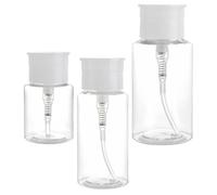 COOLHIYA Lot de 3 Bouteilles de Voyage Rechargeables en Petg Design Anti-fuite, Capacité 100ml, pour Shampoing et Lotion en Voyage D'affaires