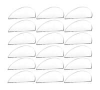 COOLHIYA Lot de 30 Fiches de Table en Acrylique Transparent Semi-circulaire, Design Élégant et Multifonction pour Décorations de Mariage et Événements