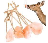 COOLHIYA Lot de 4 Blocs de Sel et Minéraux à Lécher pour Chevaux et Moutons, Source Naturelle de Nutriments pour Animaux D’Élevage en Pâturage