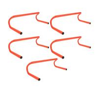 COOLHIYA Lot de 5 Haies d'agilité : 15 cm de Hauteur pour Enfants et Tout-Petits - Mini Dispositif d'entraînement de Vitesse en Plastique pour Les écoles maternelles et Les fêtes