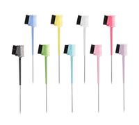 COOLHIYA Lot de 9 brosses et peignes à sourcils : brosse multi-usages pour sourcils et cils - outil à double tête pour séparer les cils et façonner les sourcils.