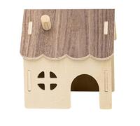 COOLHIYA Maison en Bois pour Hamsters et cochons d'Inde : cabane en Bois pour Hamsters, hérissons et abris
