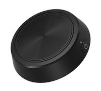 COOLHIYA Microphone Léger USB Noir en Alliage de Zinc Captation Omnidirectionnelle 360° pour Diffusion en Direct et Vidéoconférences PC et Ordinateurs Portables