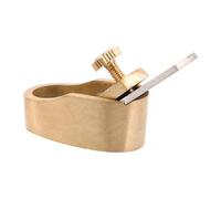 COOLHIYA Mini Rabot à Main en Laiton pour Luthier, Outil Ergonomique pour Fingerboard de Violon, Solide et Précis, Fabrication et L'ajustement du Violon