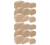 COOLHIYA Moule à Poterie en Bois 18pcs pour Poignées de Tasse en Céramique, Outil de Mise Précis pour Artisans et Débutants, pour Création Quotidienne