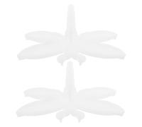 COOLHIYA Moule en Silicone Libellule 3D Blanc, Lot de 2, Moulage Décoratif | Effet Semi-relief, Réutilisable, pour Créations D’ornements et Projets D’art DIY