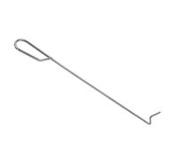 COOLHIYA Outil de Cheminée et Crochet en Acier Inoxydable 30 CM pour Brasero Extérieur et Ustensiles Cuisine