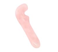 COOLHIYA Outil de Massage Visage en Jade Naturel Rose, Plaque de Grattage de Cuillère pour Stimuler la Circulation Sanguine et Usage Sûr, Présent pour Front et Joues