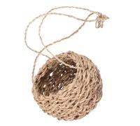 COOLHIYA Panier de Rangement Marron en Chanvre Tressé, Mini Panier Suspendu Design Créatif, Matériau Confortable pour Plantes pour Balcon ou Restaurant