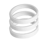 COOLHIYA Pneu de Piscine en Caoutchouc Blanc, Lot de 3, Compatible avec Polaris 180 280 360 380, Accessoire de Rechange pour Nettoyage de Piscine en extérieur