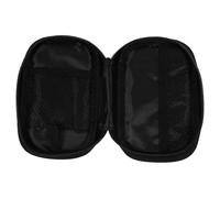 COOLHIYA Pochette pour Glucomètre en Tissu Noir Compacte et Facile à Transporter, Étui de Rangement Élégant pour Appareil de Mesure de Glycémie, pour Paquet D'école