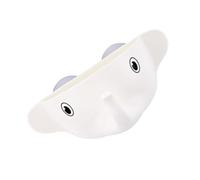 COOLHIYA Porte-Brosse à Dents à Ventouse en Abs Design Éléphant Cartoon, Support Multi-Fonctionnel pour 2 Brosses et Dentifrice, Facile à Installer pour Salle de Bain et Usage Domestique
