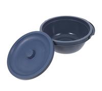 COOLHIYA Pot de Chambre Portable à Couvercle Anti-fuites pour Personnes Âgées et Adultes Utilisation à Domicile Hospitalisation Voyage ou Urgence Matière Pp Douce Couleur Gris Foncé