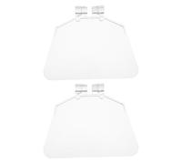 COOLHIYA Protections Oculaires pour Meuleuse Lot de 2 en Plastique Transparent Résistant Anti-Étincelles Adaptées Travail sur Banc 11.50X9.30Cm